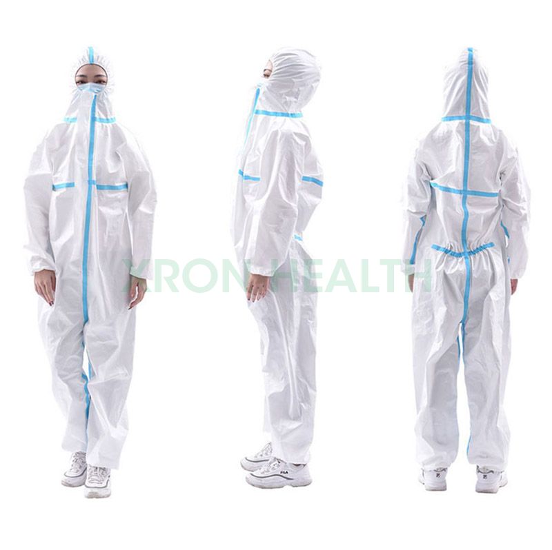 Nonwoven White Disposable Protective Clothing