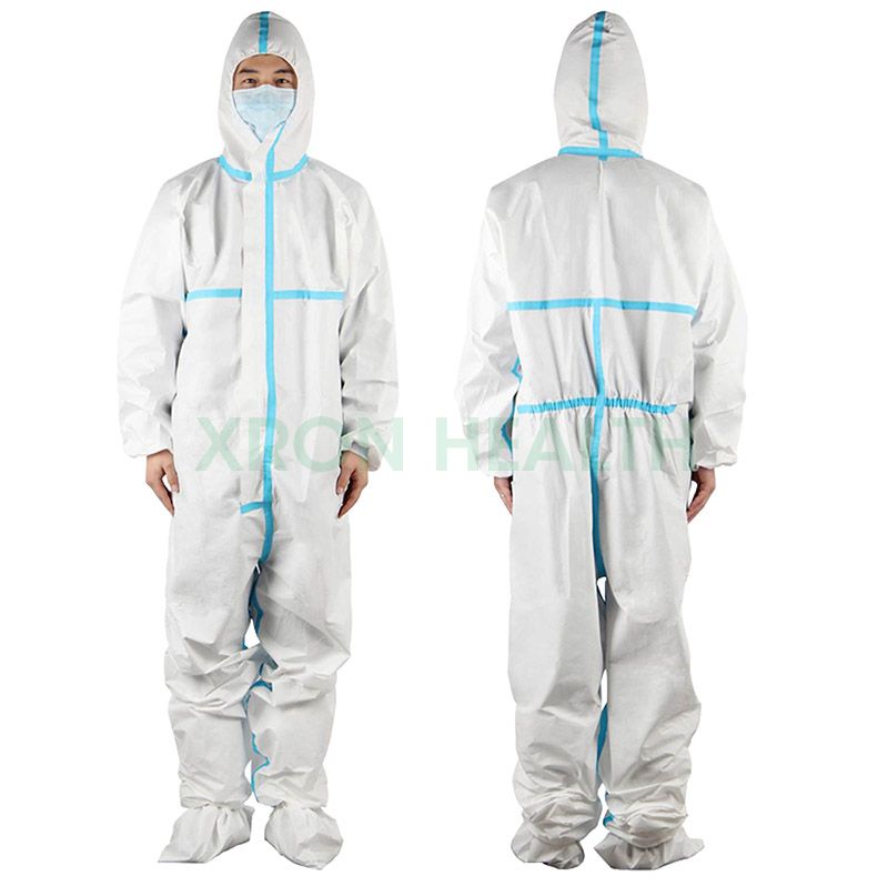 Nonwoven White Disposable Protective Clothing