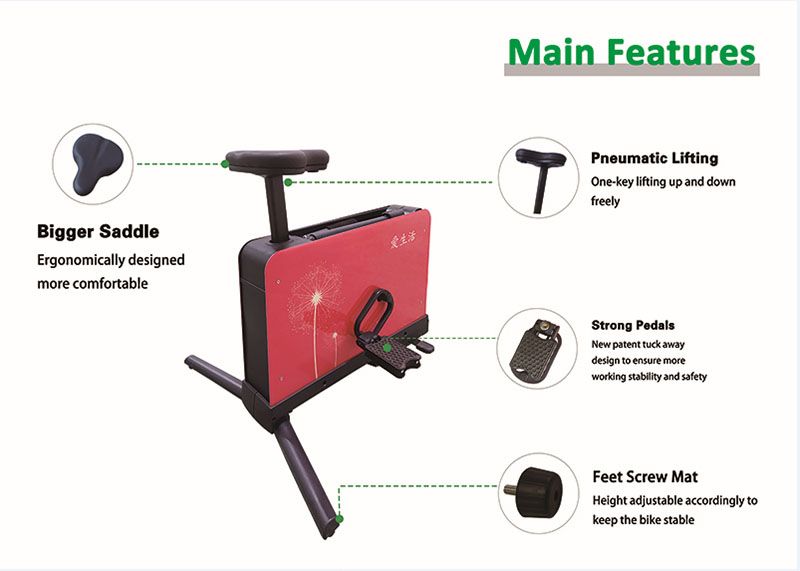 Folding Exercise Bike With Handle Bar