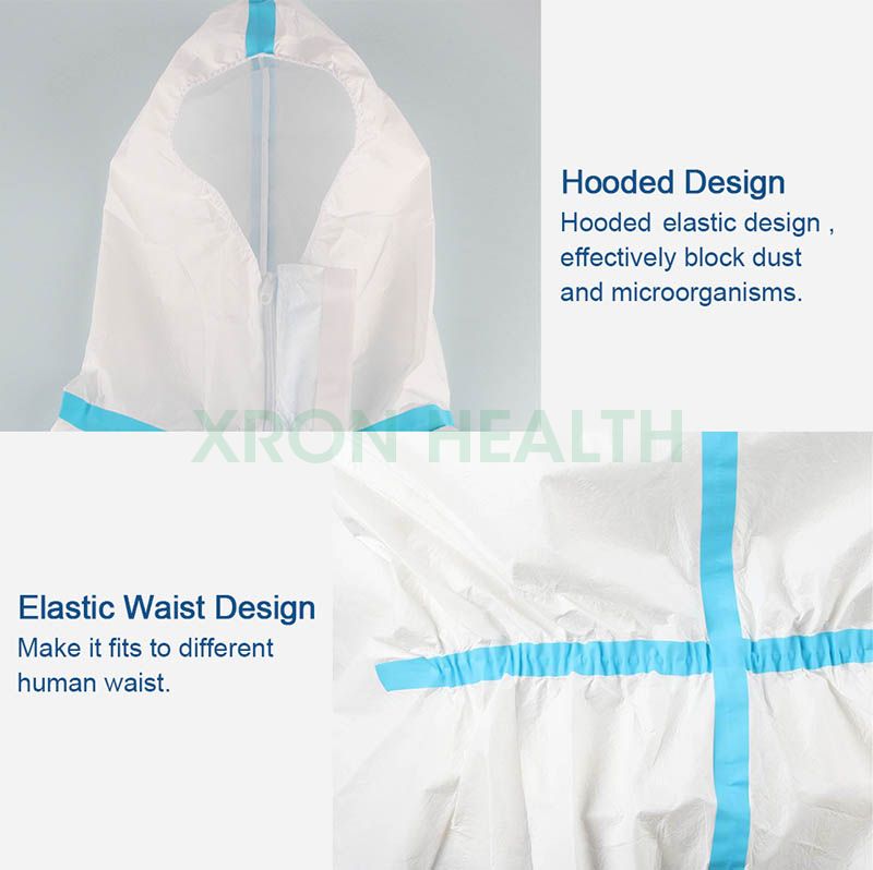Nonwoven Whit Disposable Medical Protective Clothing